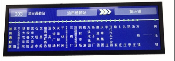 Ausgedehnte Antwortzeit DC Spannung 12V des LCD-Anzeigen-Bus-Zeichen-28,8 des Zoll-8ms gab ein