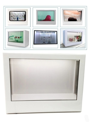 Transparenter Digital-Schaukasten-Smart-Werbungs-Kasten der digitalen Beschilderung
