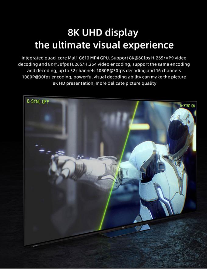 RK3568 8K Media Player Box für den Markt mit 8GB/16GB RAM und 32GB/64GB/128GB/256GB internem Speicher 2