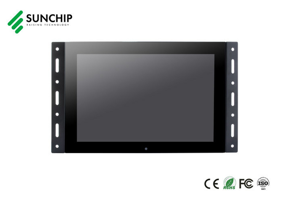 Kundenspezifisches LCD-Monitor-Anzeigen-Anzeigen-Metallwechselwirkende digitale Beschilderung offener Rahmen 10.1inch 15.6inch
