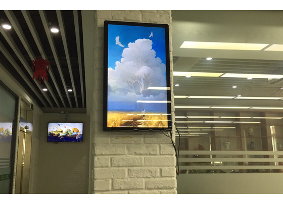 an der Wand befestigter wechselwirkender Werbungs-Touch Screen Kiosk UARTs RS232 LCD der digitalen Beschilderung 32inch für das Verkaufen von Positions-Maschine