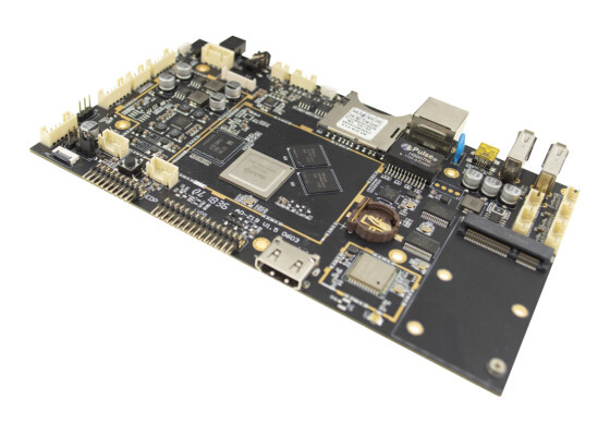 VGA-Ertrag bettete Modul 5 Linux-Brett-RJ45 PoE 2.4G 5G WiFi 3G USB-Wirt ein