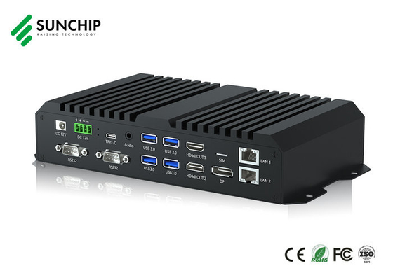 Sunchip RK3588 Android 12.0 AI NPU 6.0tops Media Player Intelligentes industrielles Edge Computing-Gerät