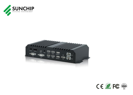 RK3588 CPU Edge Computing Device Metallmediaspieler mit optionalem POE GPS für KI-Industriegerät