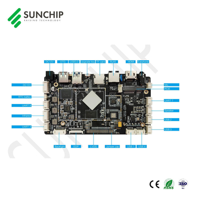 Android 11 Interaktiver Touchscreen Rockchip-Mutterplatte RK3566 Vierkern eingebettete Armplatte