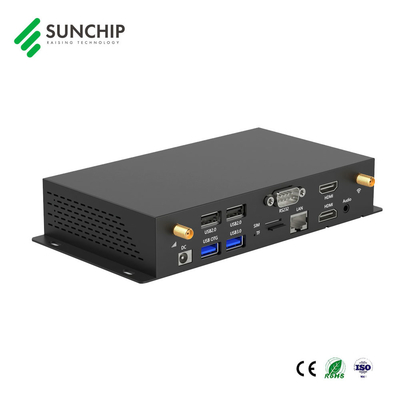 Metal Media Player RK3568 CPU für 4K-Videowiedergabe Android 11 Wandplatten-Digital Signage-Player-Box