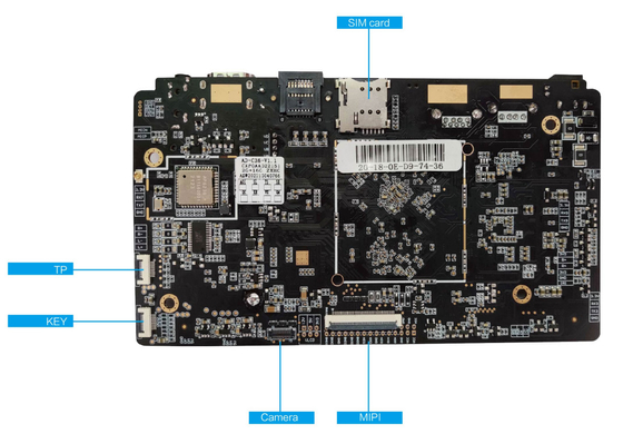 Arm-Brett der Entwicklungs-RK3566 mit WIFI BT LAN 4G POE UART USB bettete ARM Brett ein