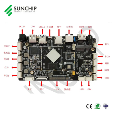 2 GB RAM Android 11 Embedded ARM Board BT WIFI Ethernet-Unterstützung mit 2 X USB 3.0
