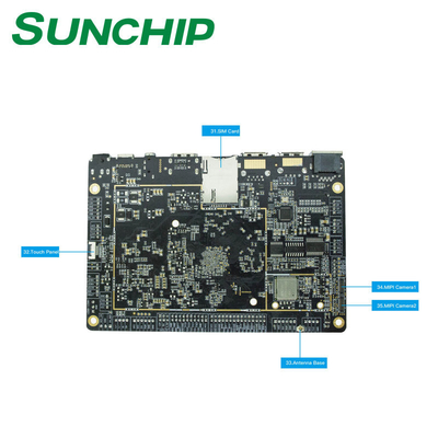RK3399 Multi-Point Touch und Netzwerk-Schnittstellen Rockchip Android Embedded Board für einfache Interaktion und Konnektivität